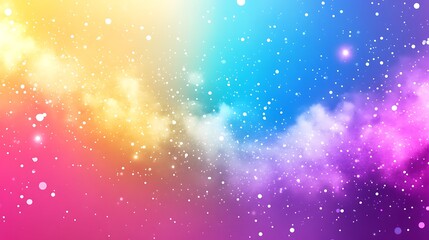 Colorful Galaxy Background Light Gradient Background with Room for Typography