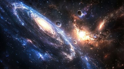Wall Mural - analyze the significance of observatories in mapping the universe.