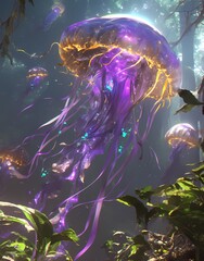purple jellyfish