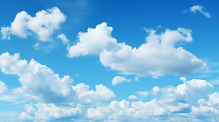 Wall Mural - sky background with tiny clouds. panorama sky background