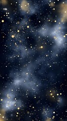 Wall Mural - digital art wallpaper of sparkling gold and silver glitter particles