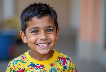 Wall Mural - portrait of smiling child