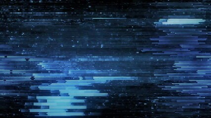 Wall Mural - A looping style screen background with data glitch and interference effects.
