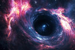 © plysuikvv - Stunning view of a cosmic black hole in deep space