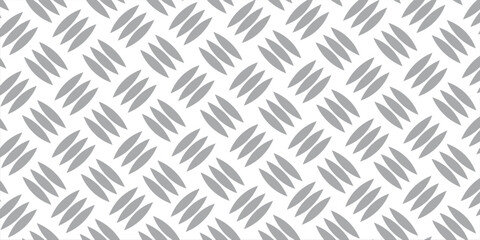 Diamond plate metal seamless pattern. Diamond structure texture. Metal construction background. Geometric diagonal tread stainless floor. vektor
