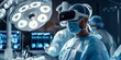© atipong - Ai-powered robotic surgery in a sterile operating room with a surgeon using augmented reality glasses to guide the robotic arms for precision procedures