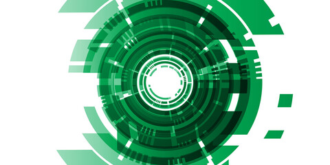 digital technology background template and isolated transparent background with copy space