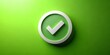 © Wanlop - A green circle with a white checkmark represents success, validation, growth, and achievement. It symbolizes approval, reliability, positive outcomes, and wellness in business and branding.