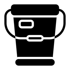 Paint Bucket Solid Icon