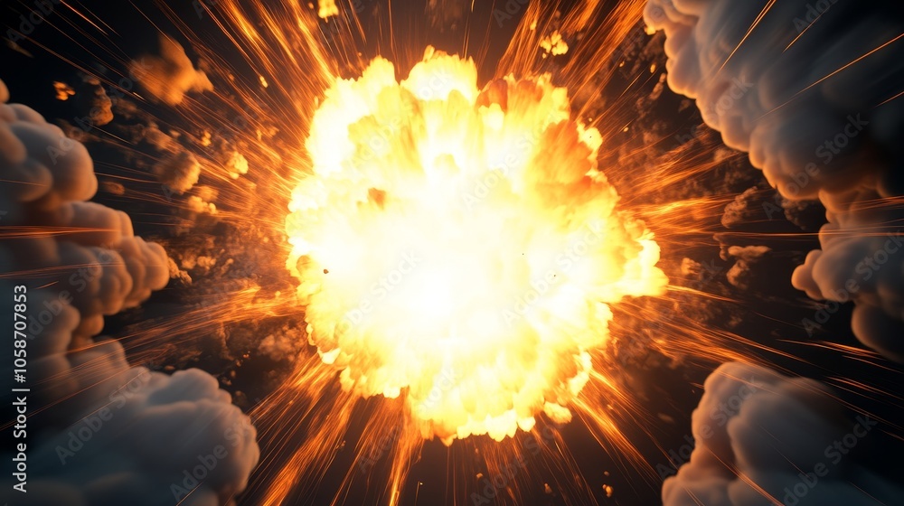 Cartoon Shadow Exploding Dynamic shadows cast on retro comic book explosion lit from below by a ...