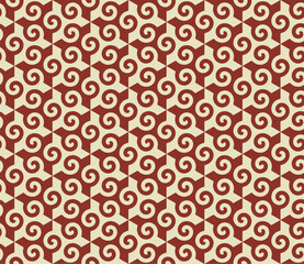 Wall Mural - vector illustration of seamless geometric pattern. aesthetic tile. factory-style decor.