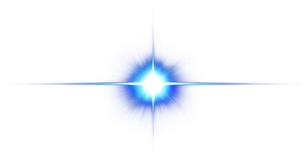 Wall Mural - png an isolated blue blink light effect background lighting flare.