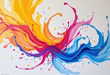 Sticker - abstract background with swirls