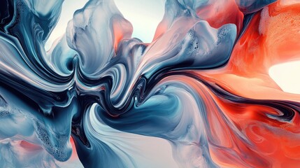 Wall Mural - abstract wave wallpaper featuring a creative liquid design crafted using digital tools