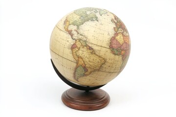 Discover the World: A Vintage Globe Showcasing the Beauty of Geography and Cartography in Intricate Detail and Nostalgic Charm