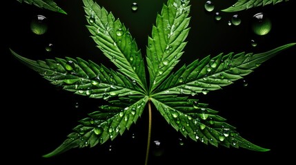 Wall Mural - leaf cannabis leaves isolated