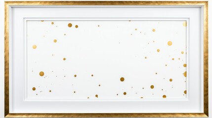 Poster - sophistication gold dots border