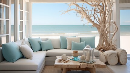 Sticker - nautical beach house interior design