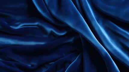 Poster - rich blue fabric texture