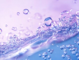 Canvas Print - Water Bubbles Close Up