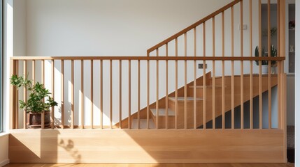 Wall Mural - staircase wooden banister