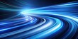© DigitalArt Max - Futuristic Curved Motion Speed Lines in Blue Tones for Stunning Background or Wallpaper