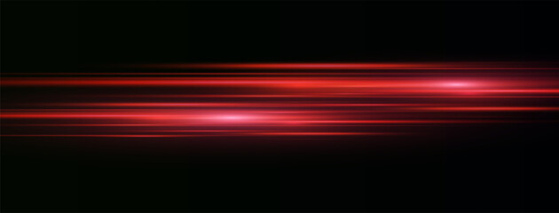 Wall Mural - speed ​​vector illustration, road. red laser beams isolated on black background. abstract light effe