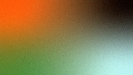 Orange, green and white earthy grainy gradient background