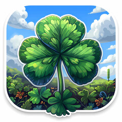 Wall Mural - clover in the sky