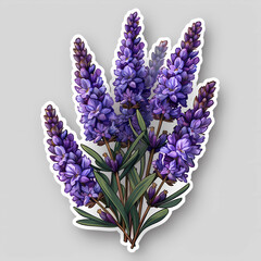 Wall Mural - bouquet of lavender