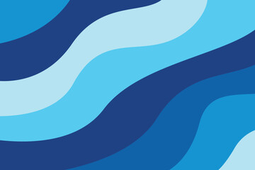 Wall Mural - abstract blue wave pattern background. template summer concept. vector illustration