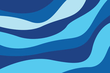 Wall Mural - abstract blue wave pattern background. template summer concept. vector illustration