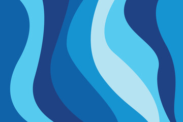 Wall Mural - abstract blue wave pattern background. template summer concept. vector illustration