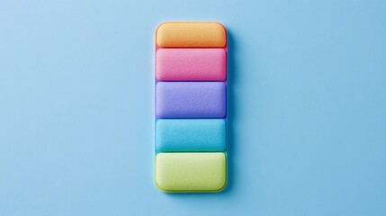 Canvas Print - colorful paper cut illustration for design projects