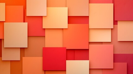 Leinwandbilder - Vibrant pixelated squares in warm shades creating a retro inspired abstract background with a mosaic like effect  The geometric pattern is visually striking