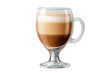 © Maria - Latte macchiato coffee in elegant glass cup on transparent background