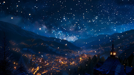 Starry Night Scene