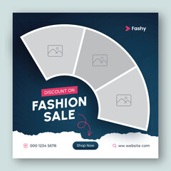 Wall Mural - fashion sale social media most design template