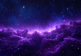 purple nebula in the cosmos
