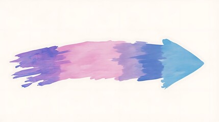 Wall Mural - Vibrant Watercolor Arrow Illustration Design