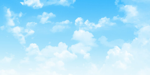 Wall Mural - beautiful white clouds in the blue sky. blue sky background with tiny clouds