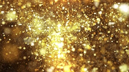 Wall Mural - colorful glittering floating particles background, motion graphic christmas or new year wallpaper ba