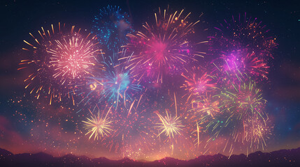 fireworks in the sky
