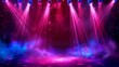 © Zahidur - Vibrant Stage Spotlight Background with Colorful Smoke for Concert and Event Designs