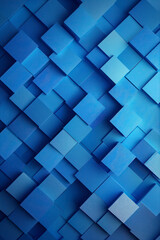Wall Mural - vertical gradient blue background. geometric texture of light-dark blue squares.