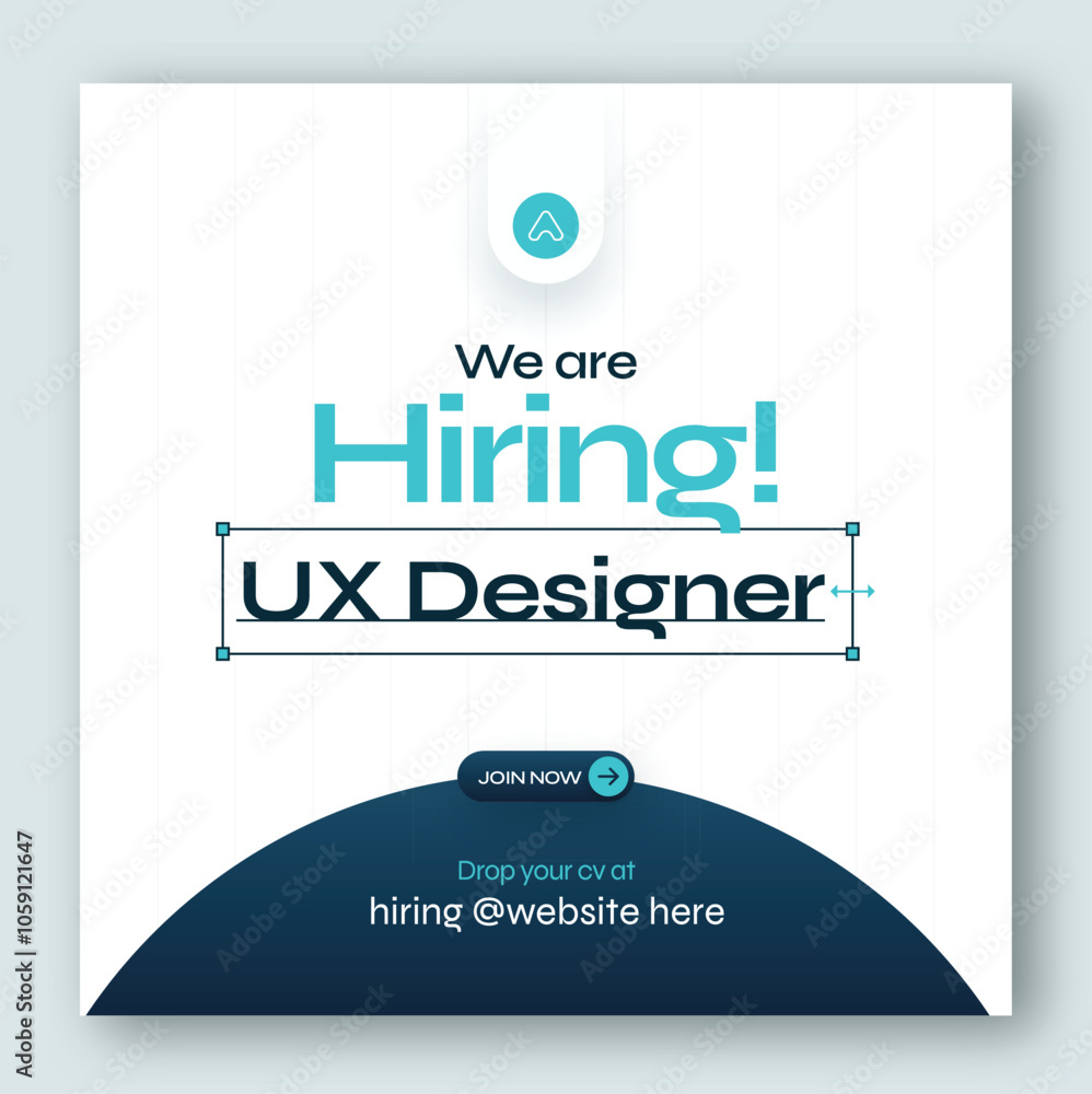 We are hiring ui ux design job vacancy web banner and social media post ...