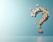 © Bussakon - Floating Puzzle Question Mark Representing Life s Incomplete Purpose