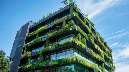 A building with a lot of plants growing on it