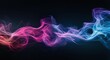 © olegganko - Abstract Colorful Smoke Swirls on Dark Background