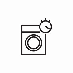 washing machine timer icon sign vector